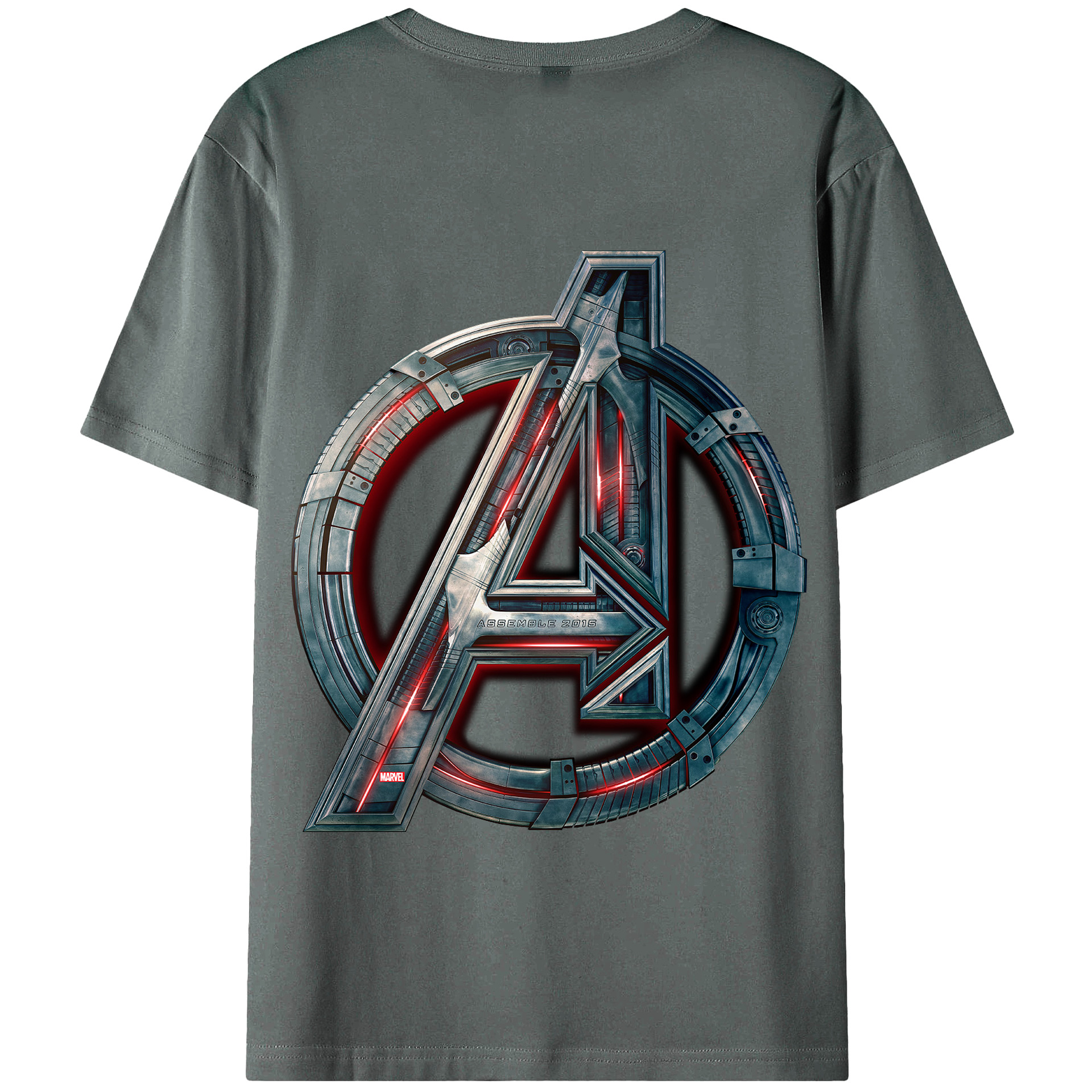 （画像用） アベンジャーズ The Avengers 綿100％半袖Tシャツ（背面プリント）